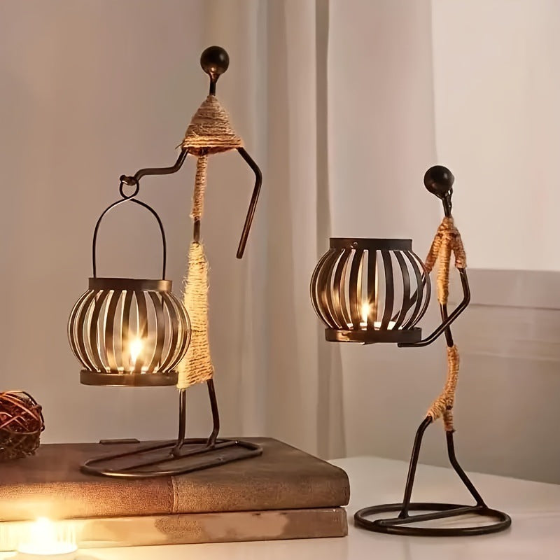 Wrought Iron Candle Holder