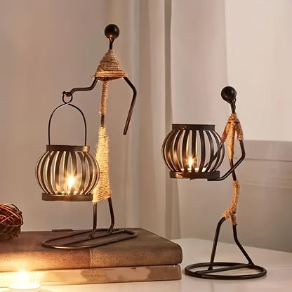 Wrought Iron Candle Holder