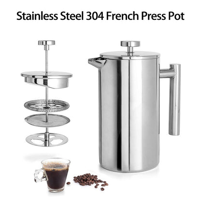Double-Walled Stainless Steel French Press