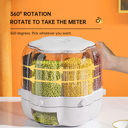 Rotating Divided Grain Storage Box