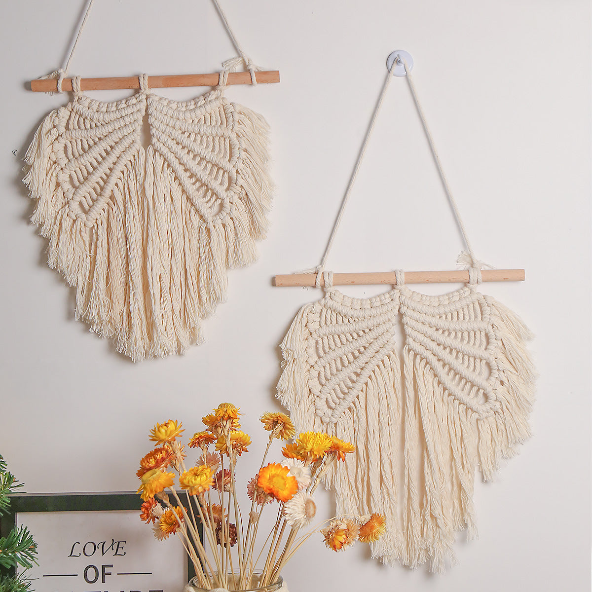 Hand-Woven Tapestry Angel Wings Creative Tapestry Nordic Style Home Famous Decoration Wall Hanging