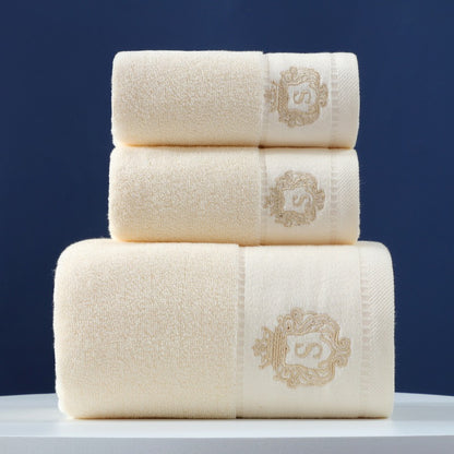 Cotton Bath & Hand Towels – Set of 3