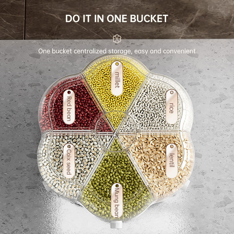 Rotating Divided Grain Storage Box