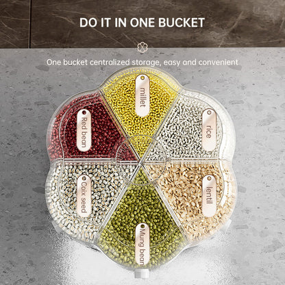 Rotating Divided Grain Storage Box