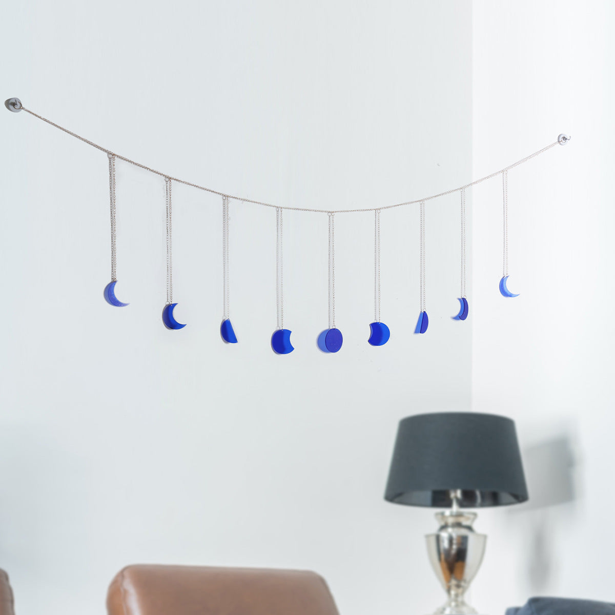 Acrylic Eclipse 9 Hanging Iron Chain Wall Ornament Wall Ornament