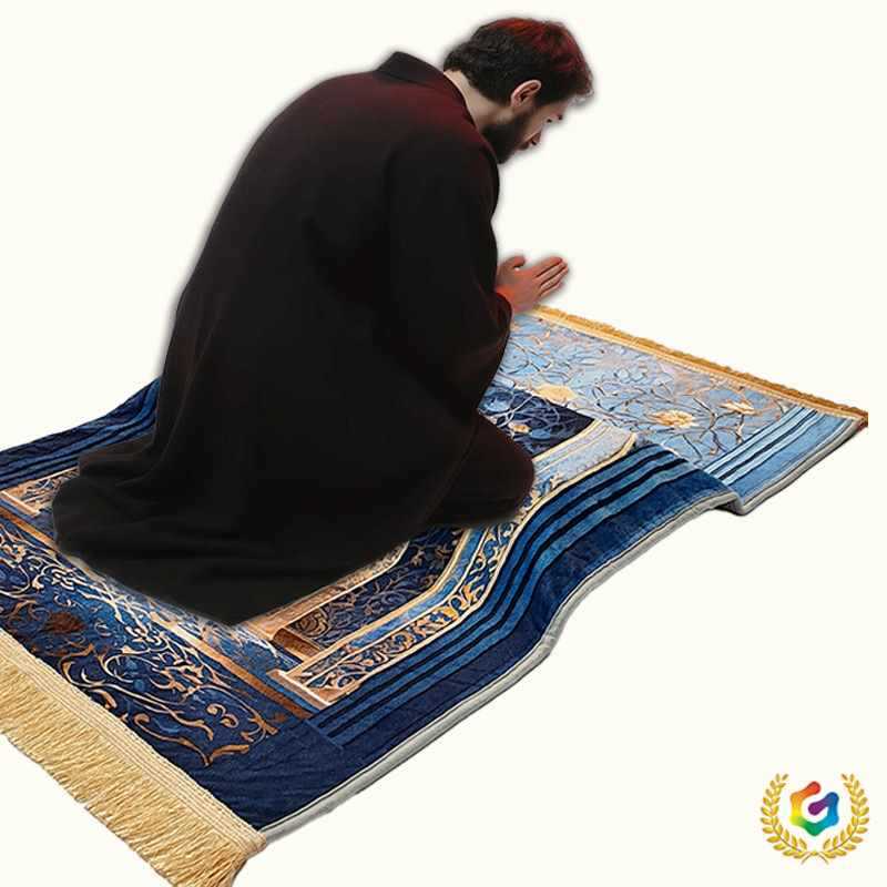 Worship Carpet Living Room Prayer Mat Velvet Printed Mat