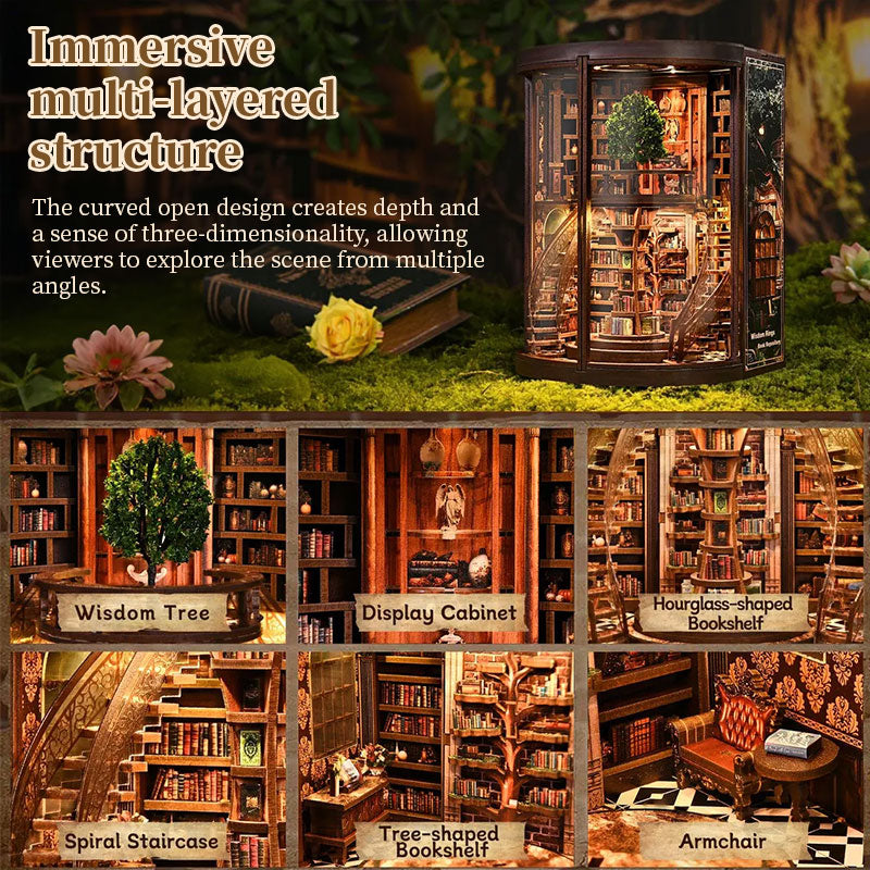 Wooden Book Nook DIY Kit