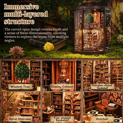 Wooden Book Nook DIY Kit