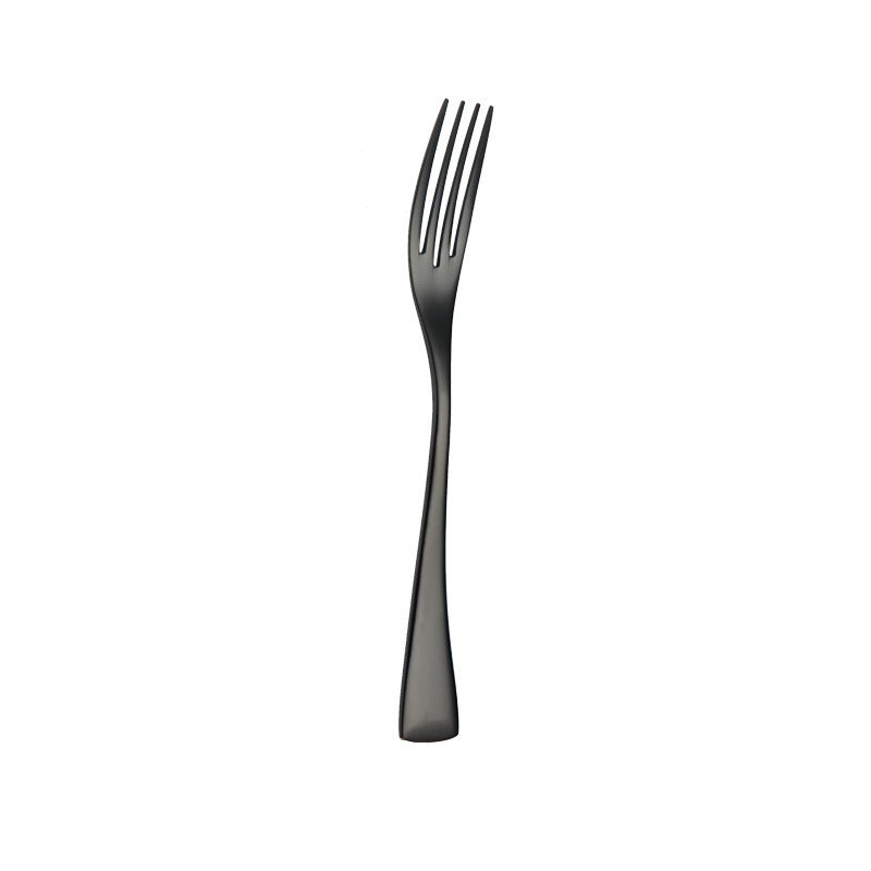 Caya Black Stainless Steel Cutlery Set