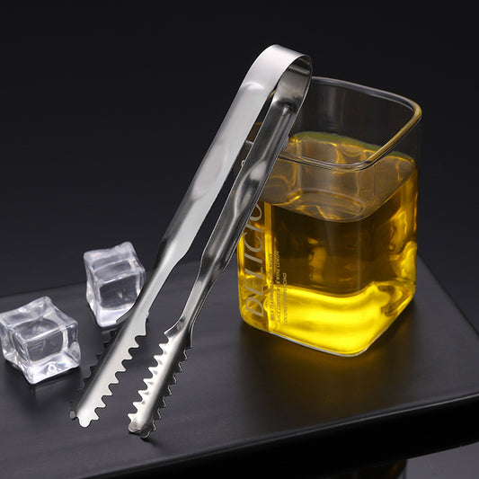 Thickened Bar Towel Clip Creative Whisky Bartender Ice Cube Ice Particle Clip Stainless Steel Ice Clip