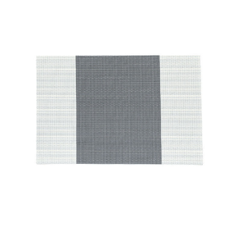 Simple Placemats PVC Non-Slip Heat Insulation European-Style PVC Table Mats Disposable Environmental Protection Dishes Western Placemats