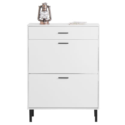 Shoe Cabinet with Two Flip Drawers