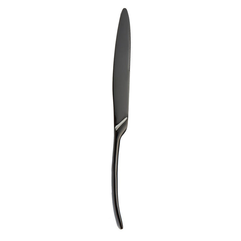 Caya Black Stainless Steel Cutlery Set