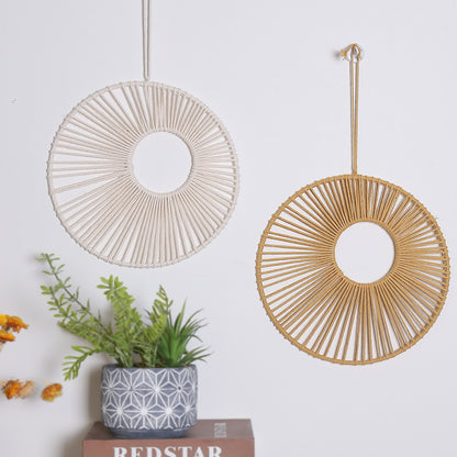 New Wall Decoration Pendant Pendant Handmade Sen Series Round Iron Ring Hollow Pendant Tapestry