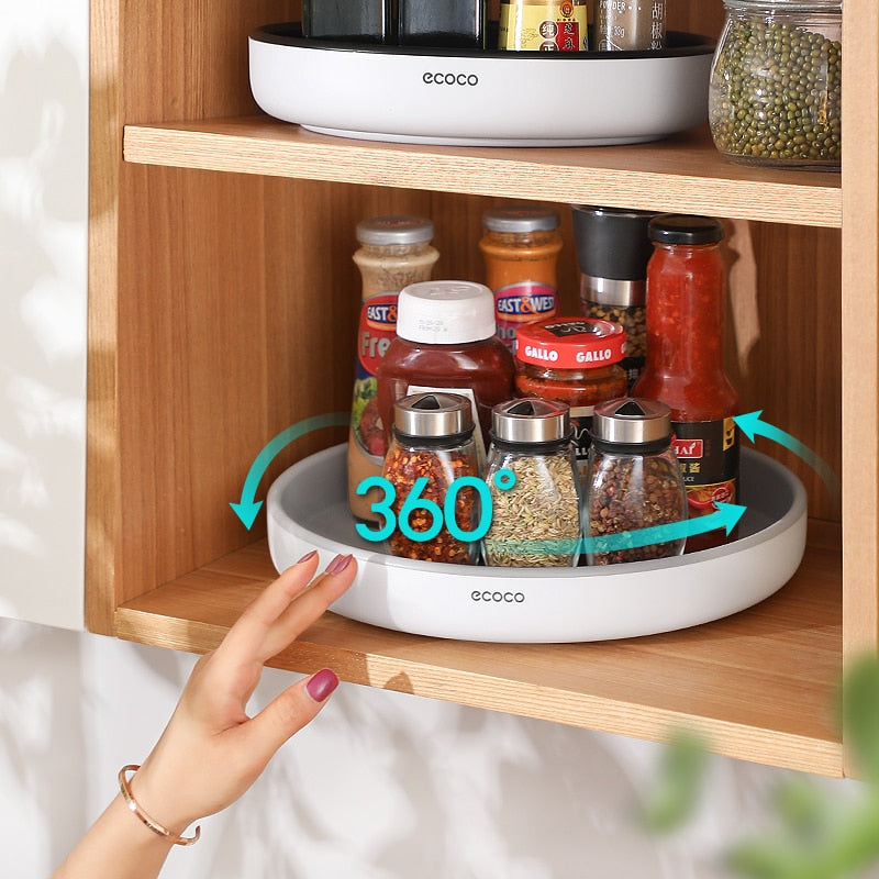 Rotating Condiment Storage Rack