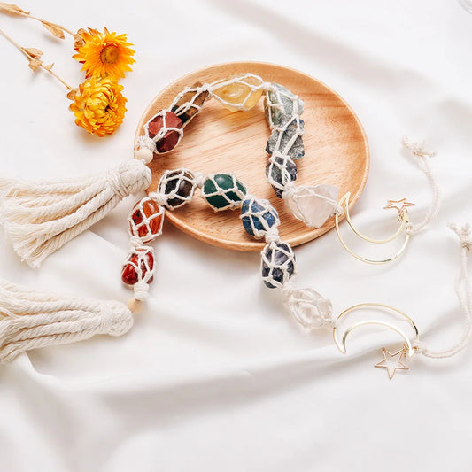 Macramé Crystal Hanging