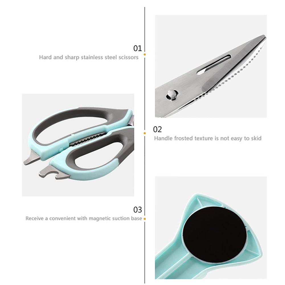 Kitchen Scissors with Magnetic Cover