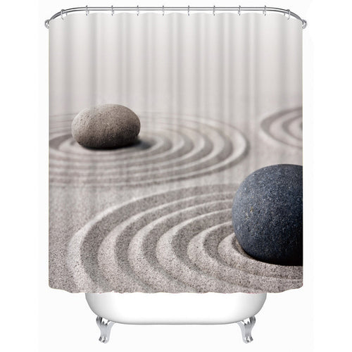 Sand & Stone Print Shower Curtain