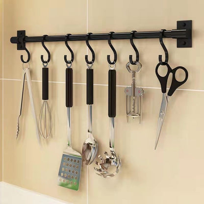 No-Drill Kitchen Utensil Hook Rack