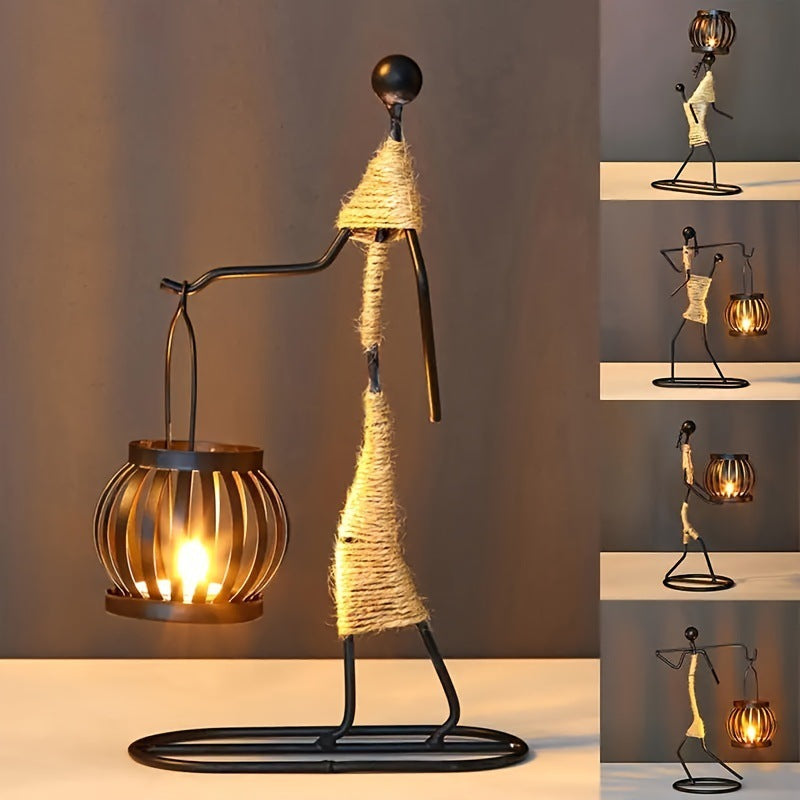 Wrought Iron Candle Holder
