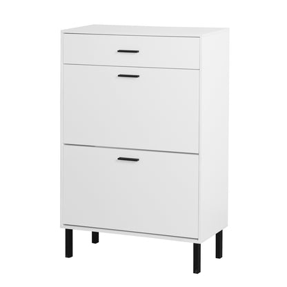 Shoe Cabinet with Two Flip Drawers