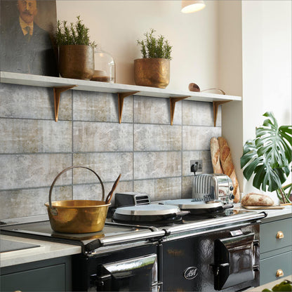 Funlife City Lights Thickened Brick Stickers American Retro Kitchen And Bathroom Wall Waterproof And Stain-Resistant Stickers