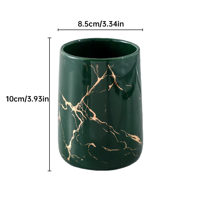 Couple's Ceramic Bathroom Cups