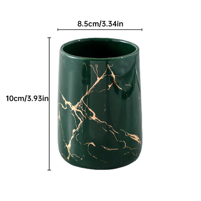Couple's Ceramic Bathroom Cups