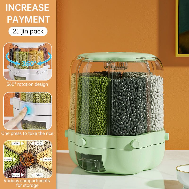 Rotating Divided Grain Storage Box
