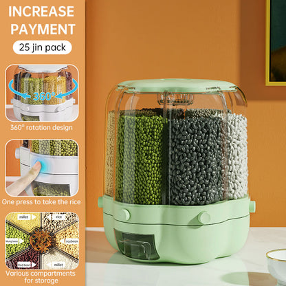 Rotating Divided Grain Storage Box