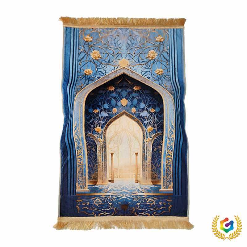 Worship Carpet Living Room Prayer Mat Velvet Printed Mat