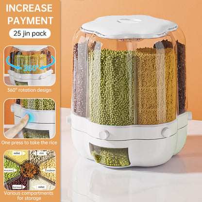 Rotating Divided Grain Storage Box