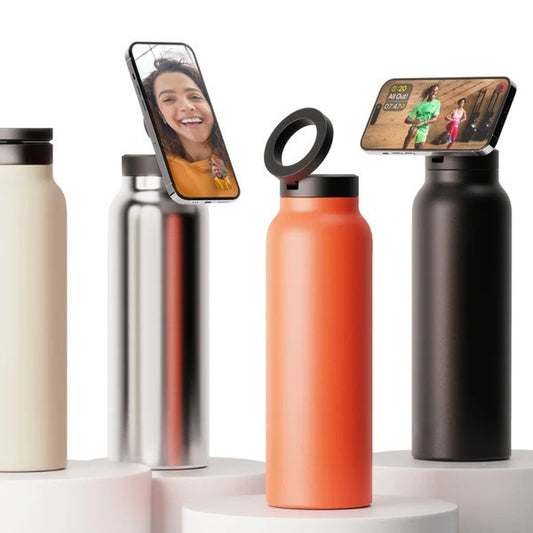 Insulated Tumbler with Phone Holder