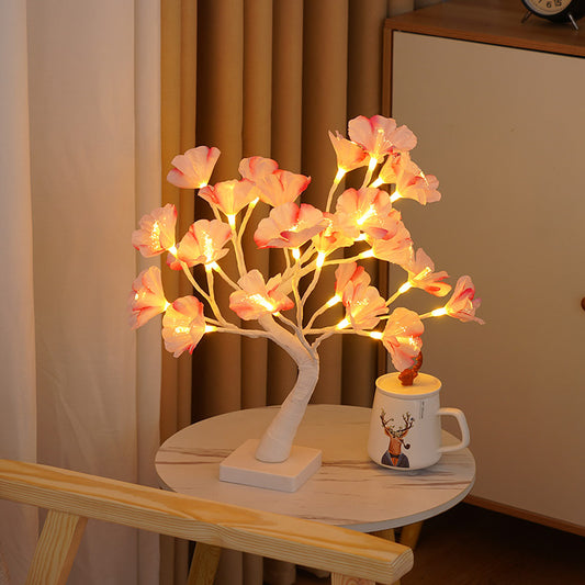 Fiber Optic Tree Light LED Party Decoration Glow Tree Thanksgiving Indoor Outdoor Landscape Home Decor Light Tree Lamp