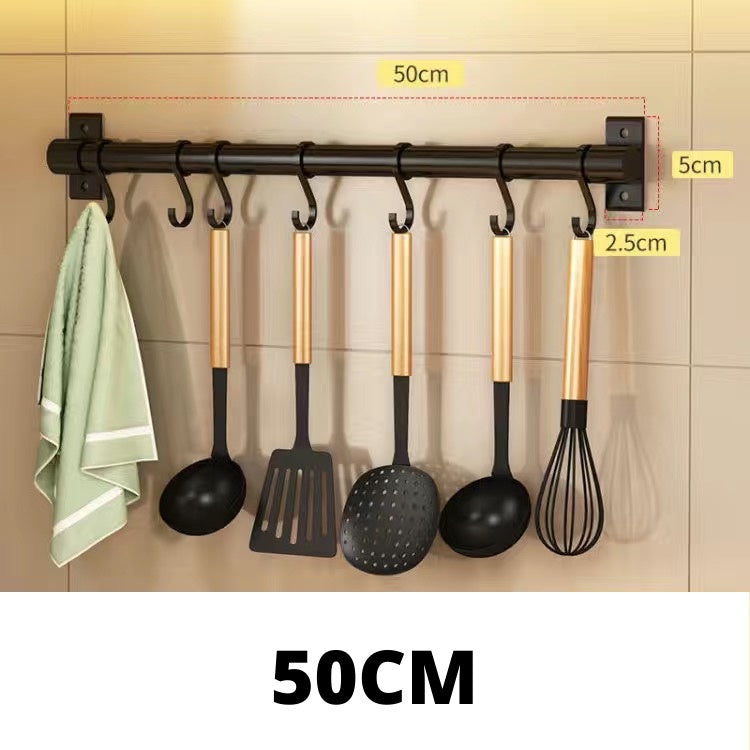 No-Drill Kitchen Utensil Hook Rack