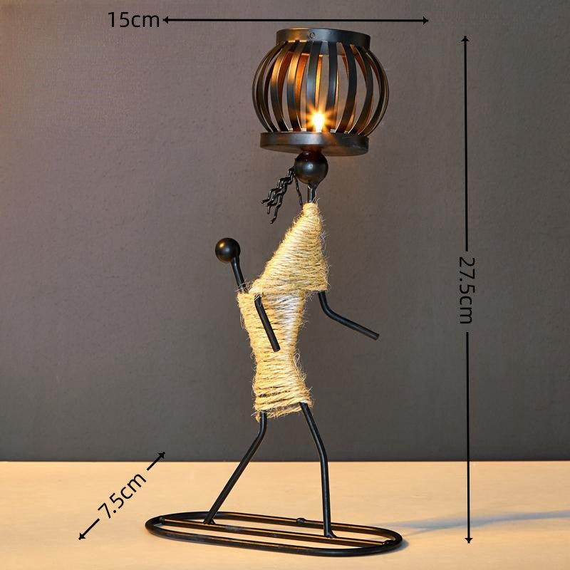 Wrought Iron Candle Holder