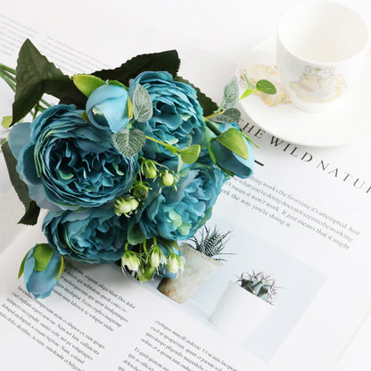 5 Small Peonies Korean Small Bouquets 5 Philips Rose Simulation Flowers Household Wedding Rose Bouquets
