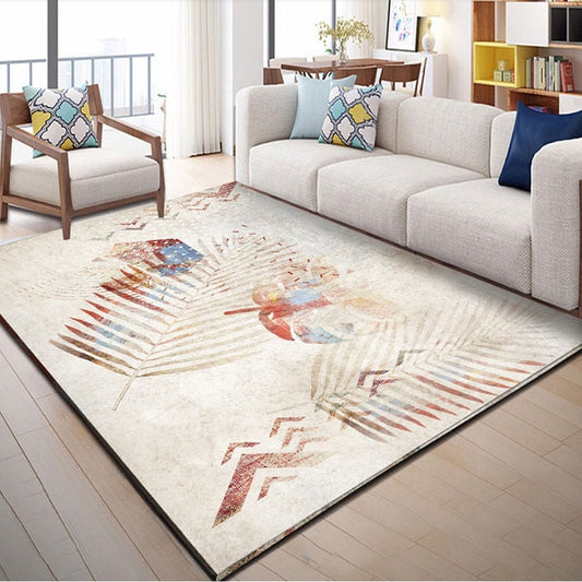 Abstract Floral Area Rug