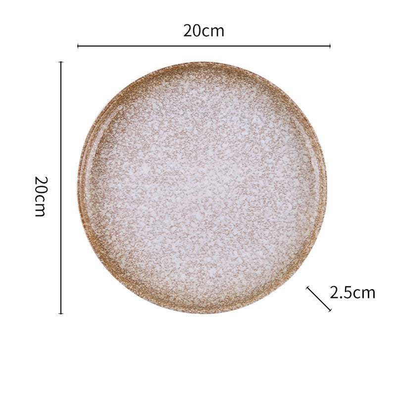 Japanese Tableware Net Red Ins High Level Sense Ceremony Steak Plate Home Light Luxury Breakfast Plate Western Plate