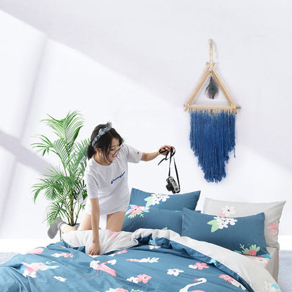 Peacock Feather Woven Wall Tapestry