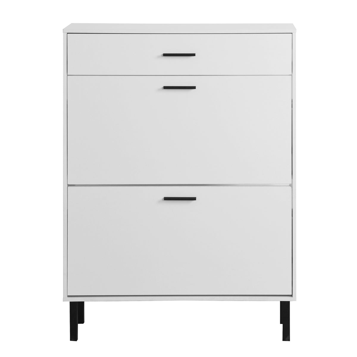 Shoe Cabinet with Two Flip Drawers