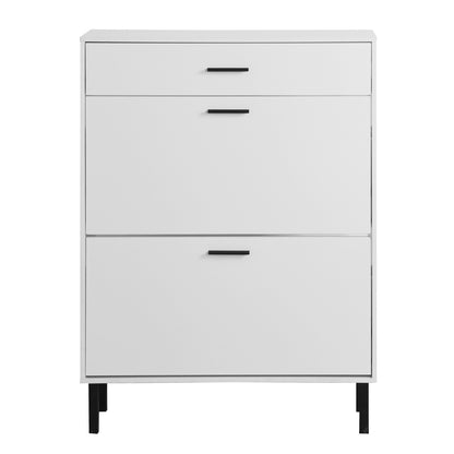 Shoe Cabinet with Two Flip Drawers