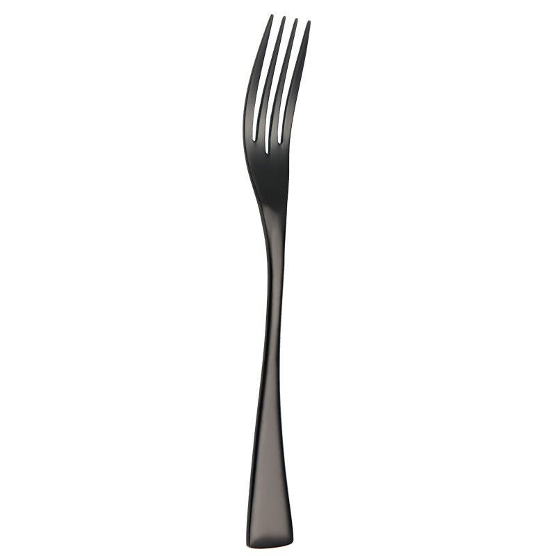 Caya Black Stainless Steel Cutlery Set