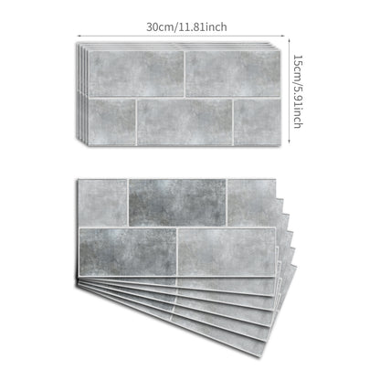 Funlife Simple Style Thickened Brick Stickers American Industrial Style Home Decoration DIY Self-Adhesive Wall Sticker