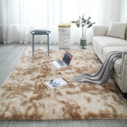 Tie-Dye Plush Area Rug