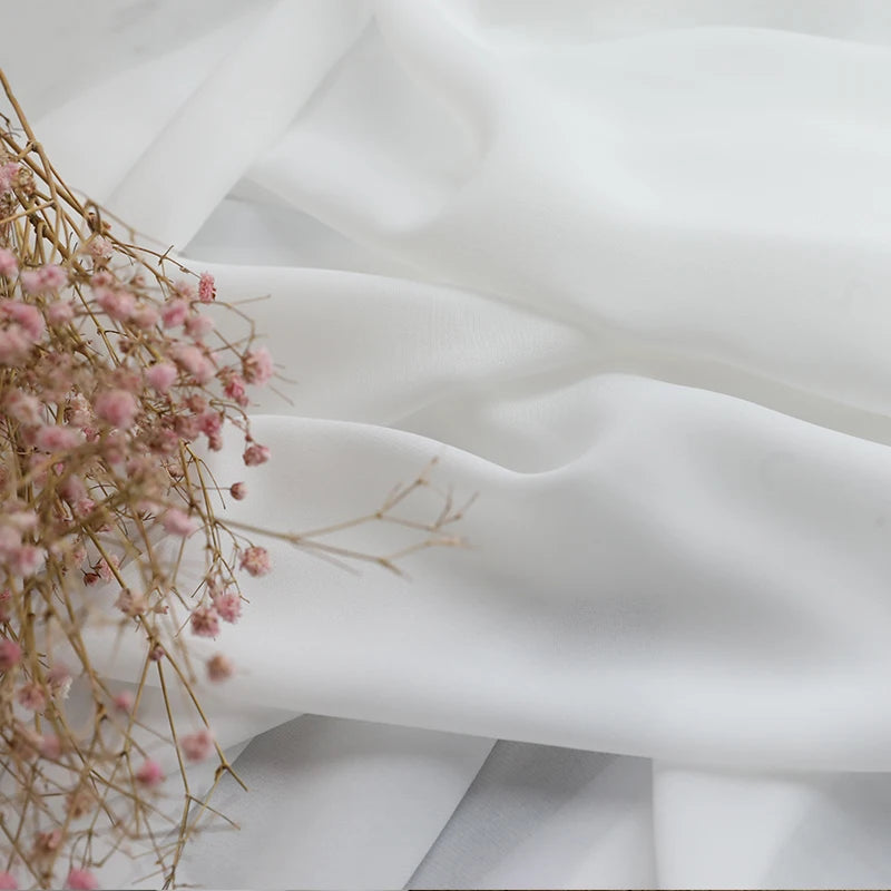 White Sheer Voile Curtain