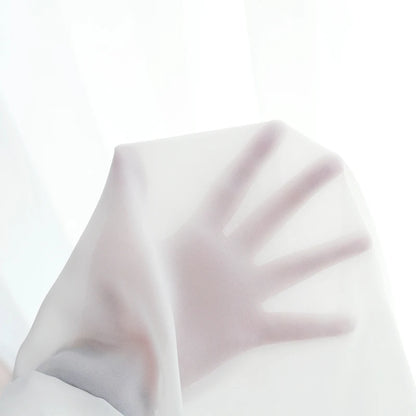 White Sheer Voile Curtain