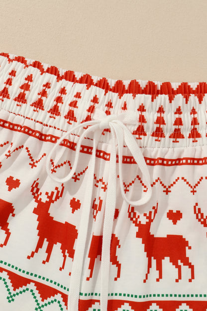 Reindeer Print Lounge Set