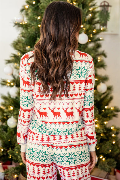 Reindeer Print Lounge Set
